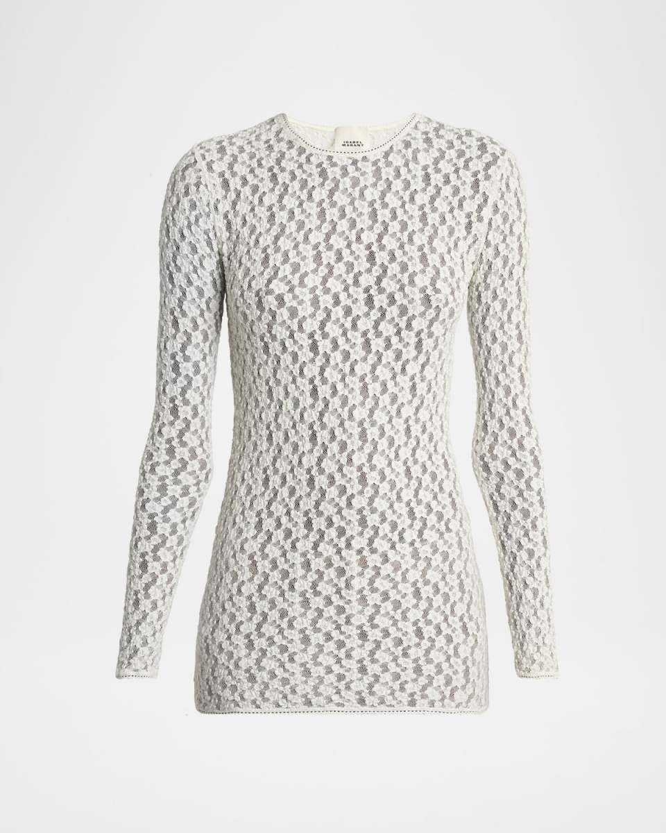 Gaelle Floral Stretch Lace Top
